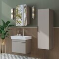 Set Dulap de Baie cu Chiuvetă și Oglindă (3 Piese), Hanah Home, 2940, PAL MELAMINAT, Gresie