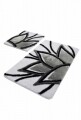 Set 2 covorase de baie, Chilai, Lotus - Grey