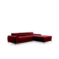 Coltar extensibil dreapta 3 locuri ELTAP, RT-25VE, Grayson, 278x205x92 cm, lemn/poliester, rosu inchis