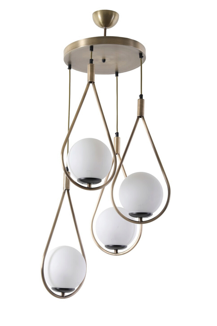 Lustra, Stala, 846STL2869, Metal, Alb / Cupru - 1 | YEO