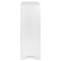 Comoda inalta, Opera, 79 x 40 x 116 cm, mdf/oglinda, alb mat