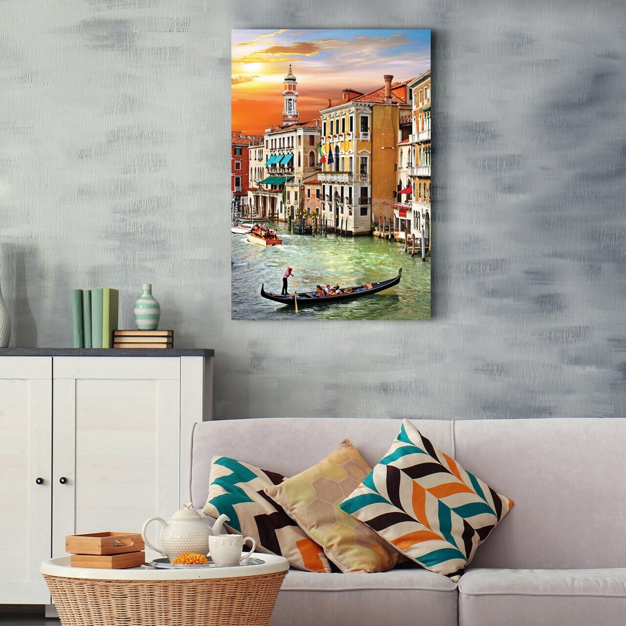 Tablou decorativ, NA-TUR-1008, Dimensiune: 60 x 90 cm, Multicolor — imaginea 3