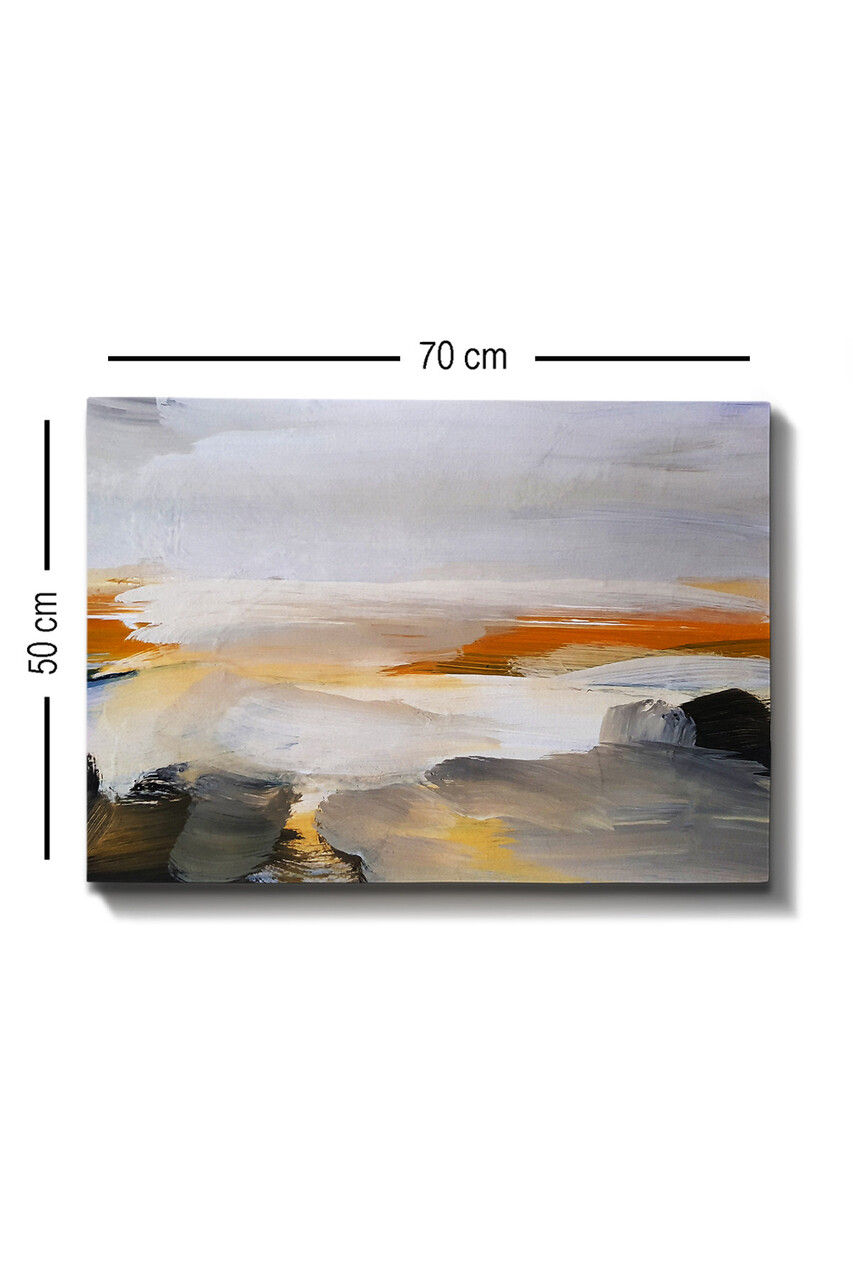 Tablou decorativ, Kanvas Tablo (50 x 70), Cadru: 100% LEMN (grosime: 3 cm), Multicolor - view 3