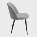 Scaun Ampla, Homla, 56x47x78 cm, metal/poliester, gri deschis