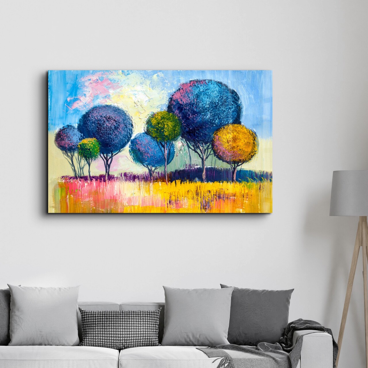 Tablou decorativ, OGLS-5051, Dimensiuni: 70 x 110 cm, Multicolor - view 3