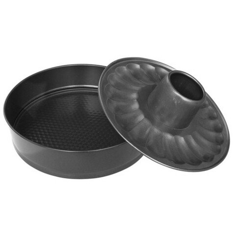 Tava de copt 2 in 1 Muhler, MR-4012, otel carbon non-stick, Ø 26 cm, gri