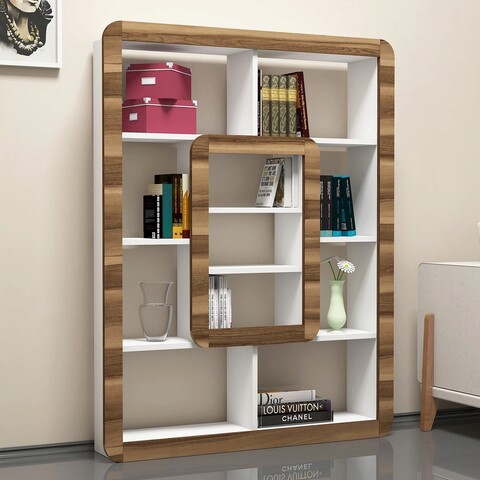Corp biblioteca, hommy craft, orkide, 108.4x140x21.8 cm, alb / nuc