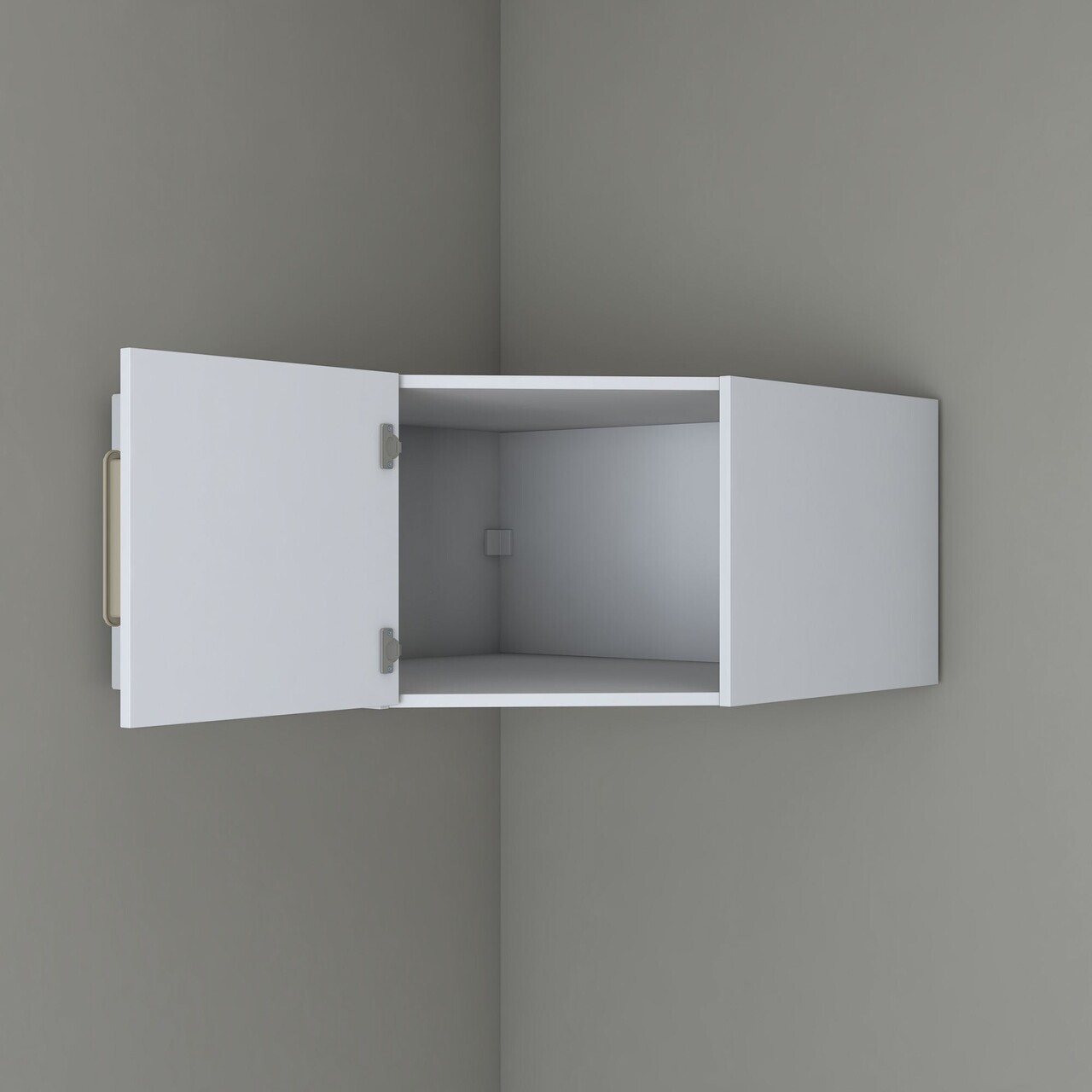 Dulap de perete, Hanah Home, BA168, 91x45x57.5 cm, PAL melaminat, Alb - view 6
