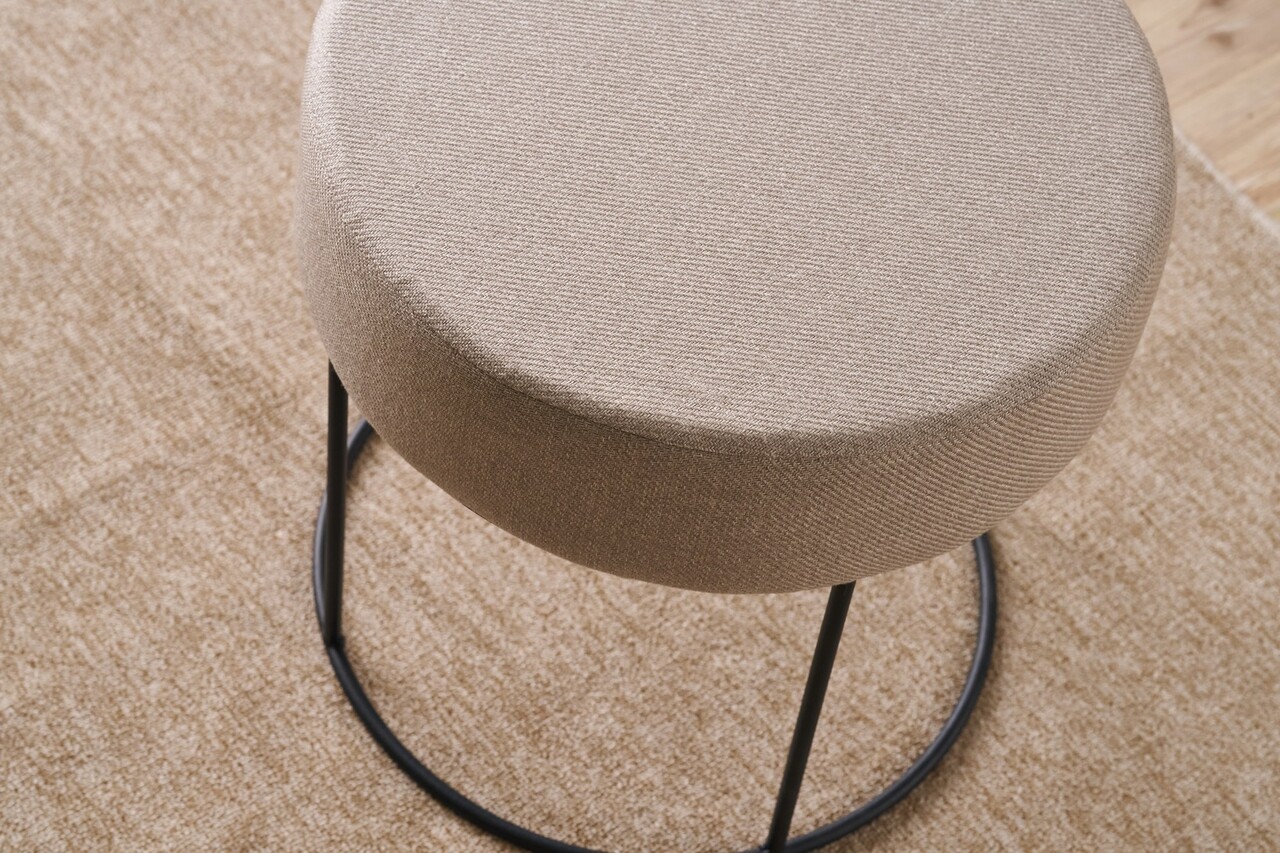 Taburet, Atelier del Sofa, 825BLC5142, Metal, Bej - view 3