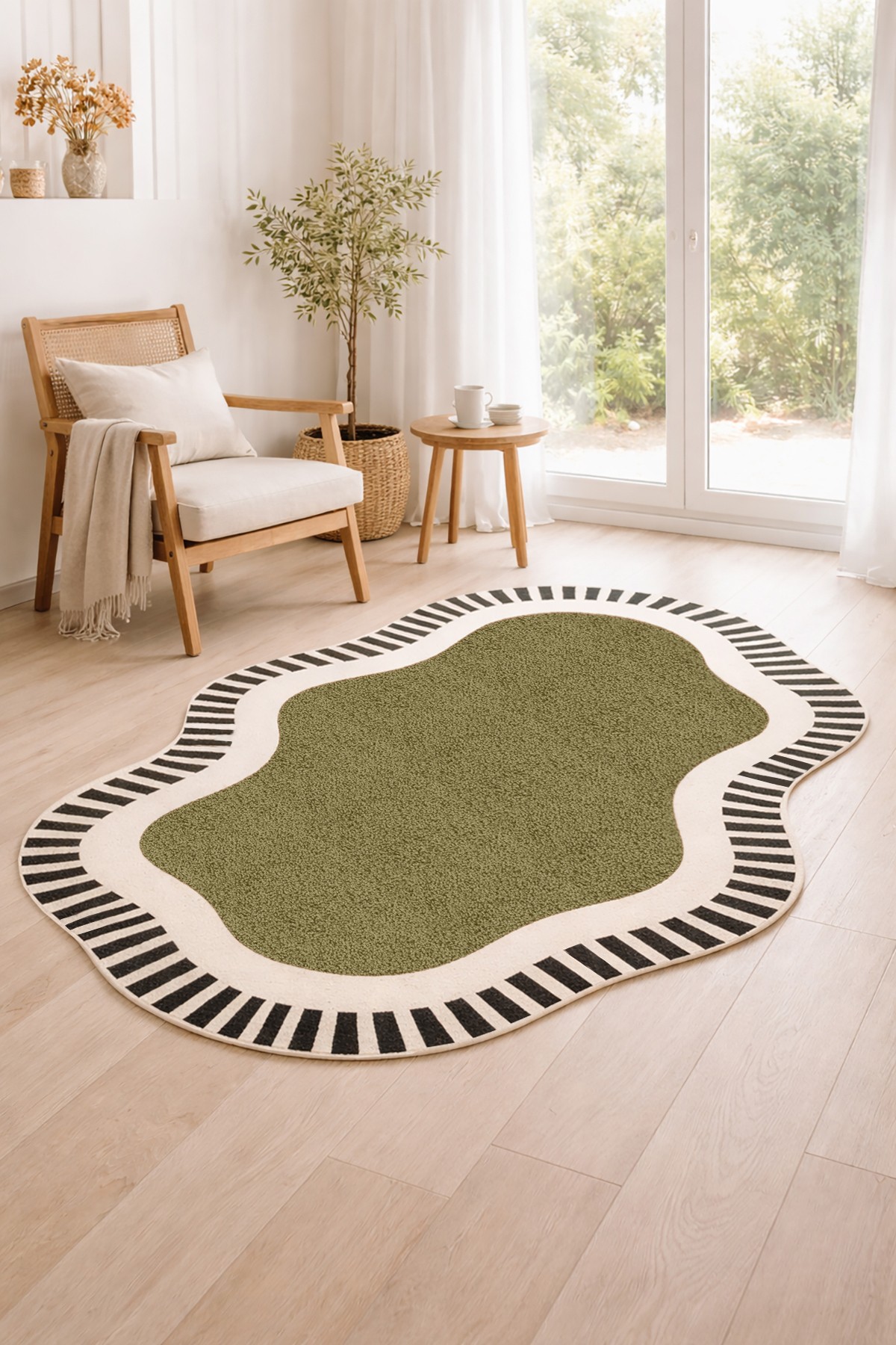 Covor, DC-7507-16, 120x300 cm, Poliester, Verde