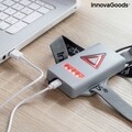 Ham sport cu lumini LED Safelt InnovaGoods, USB, gri/negru