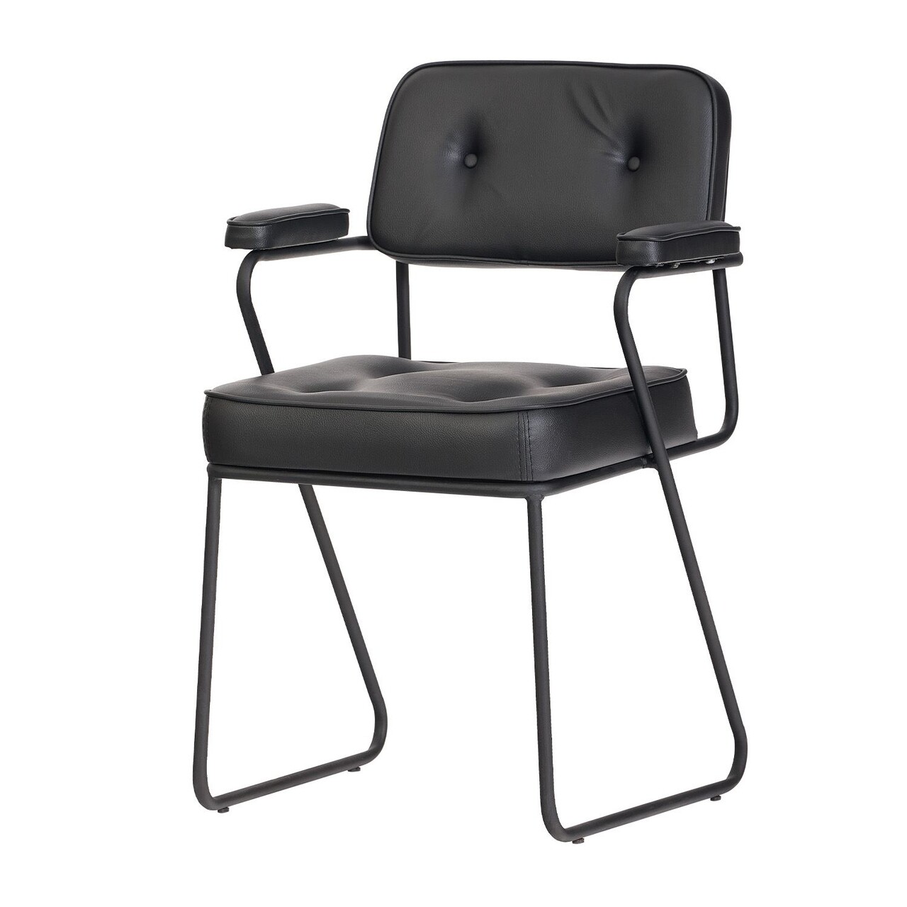 Scaun de birou, Hanah Home, Jupoi 47, 47x87x60 cm, Metal, Negru - view 3