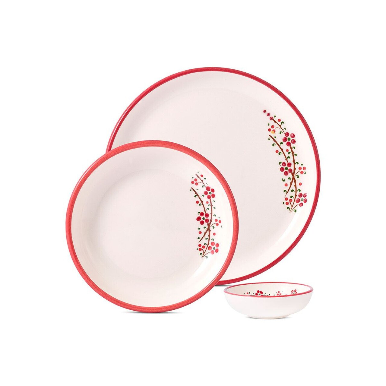 Set de mic dejun, Hermia, 868ARY1160, Ceramica, Bol pentru gem: 9,5 x 9,5 cm (4 bucăți), Rosu - view 5