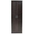 Pantofar cu 2 usi Sante, Pakoworld, 21 perechi pantofi, 60x37x183 cm, PAL melaminat, wenge