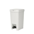 Cos de gunoi cu pedala, Brabantia, StepUp, 16 L, 29.6x22.3x41.1 cm, polipropilena, gri deschis