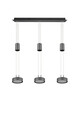 Lustra Franklin, TRIO, 85x14x150 cm, 9W, 3x SMD, aluminiu, antracit