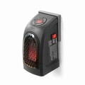 Mini-Radiator portabil cu stecher Heatpod, InnovaGoods, 400 W, 16 x 8.5 x 12.5 cm, negru