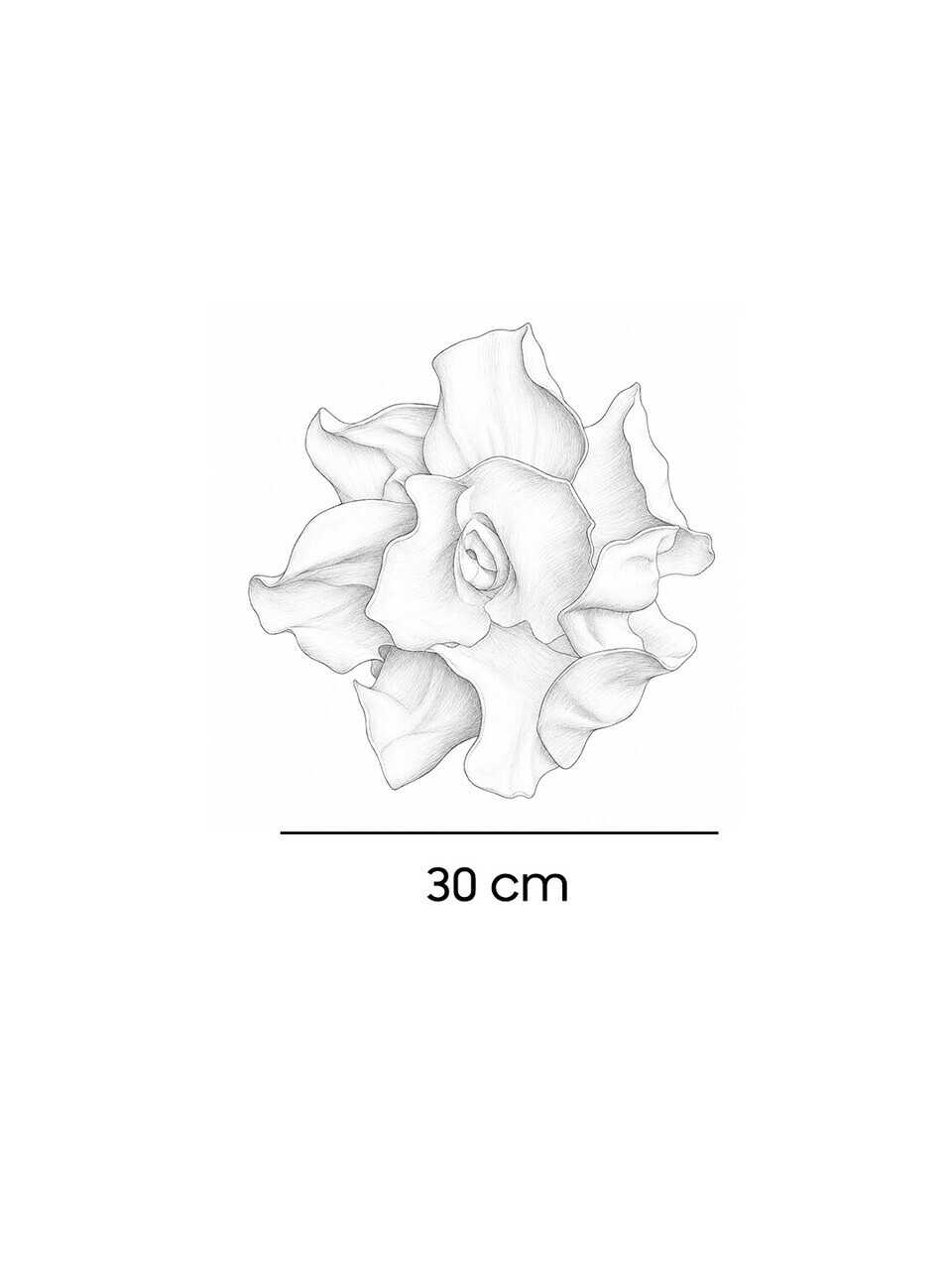 Decoratiune de perete, DM0009, 30 x 30 cm, Alb — imaginea 5