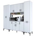 Dulap multifunctional, Rani, JE132, 220x198.6x40 cm, PAL, Alb