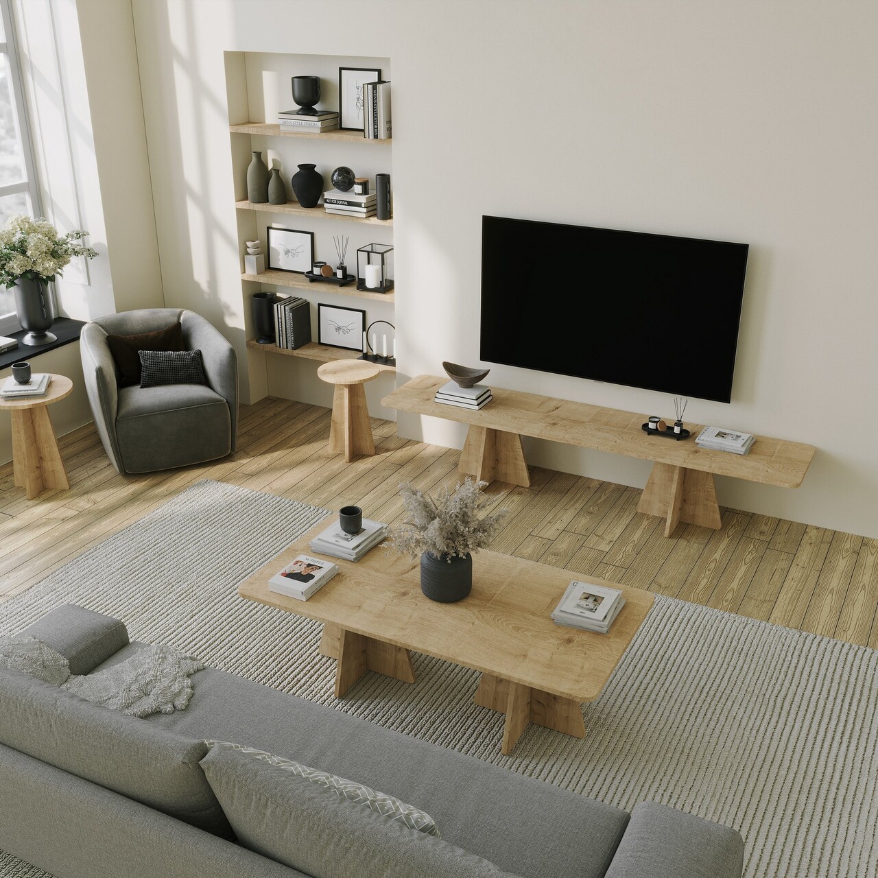 Set masuta de cafea, Neostill, Mushroom, PAL, Maro - 2 | YEO