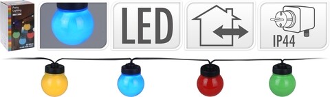 Ghirlanda cu 20 led-uri party, 3 m, multicolor