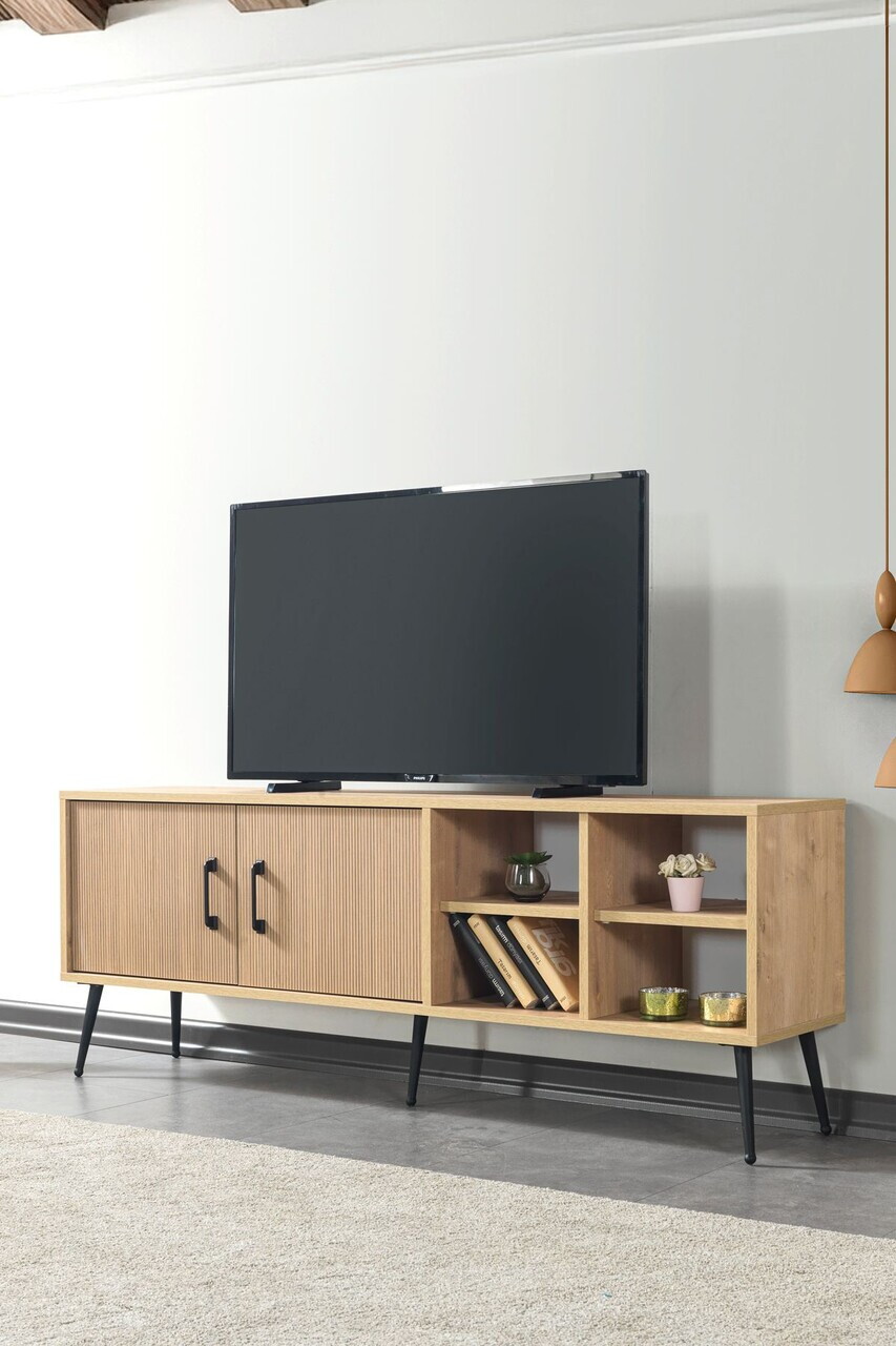 Comoda TV, Hanah Home, Şile 3610, 160x60x35 cm, PAL, Maro — imaginea 3