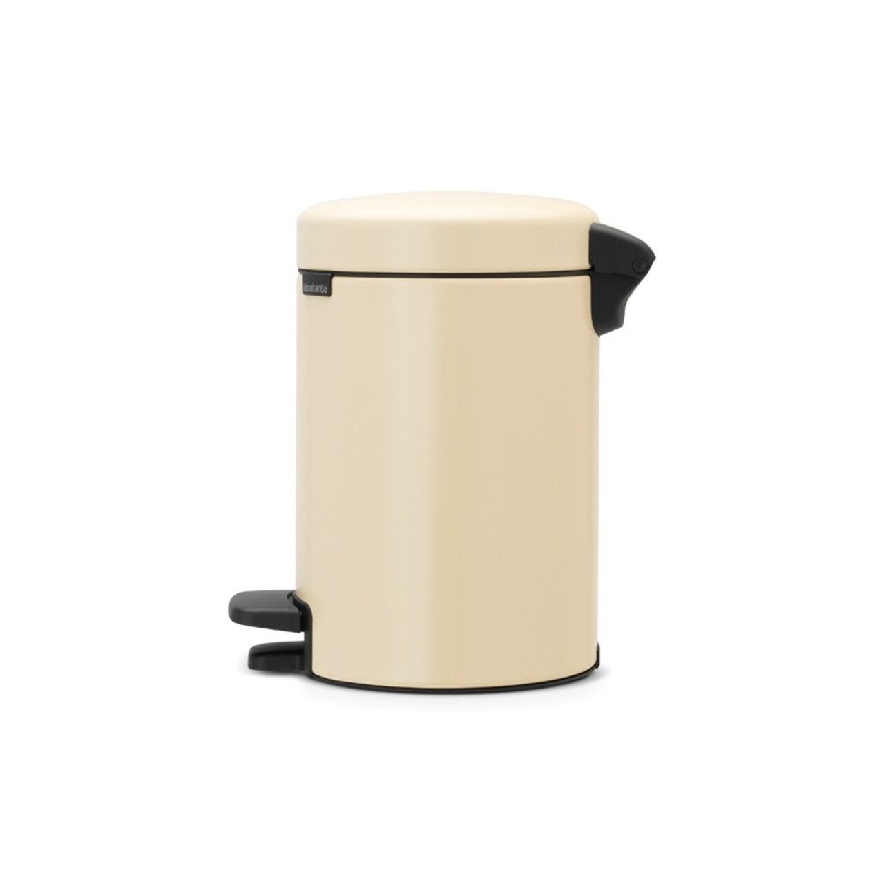 Cos De Gunoi Cu Pedala, Brabantia, Icon Almond, 3 L, Inox, Crem