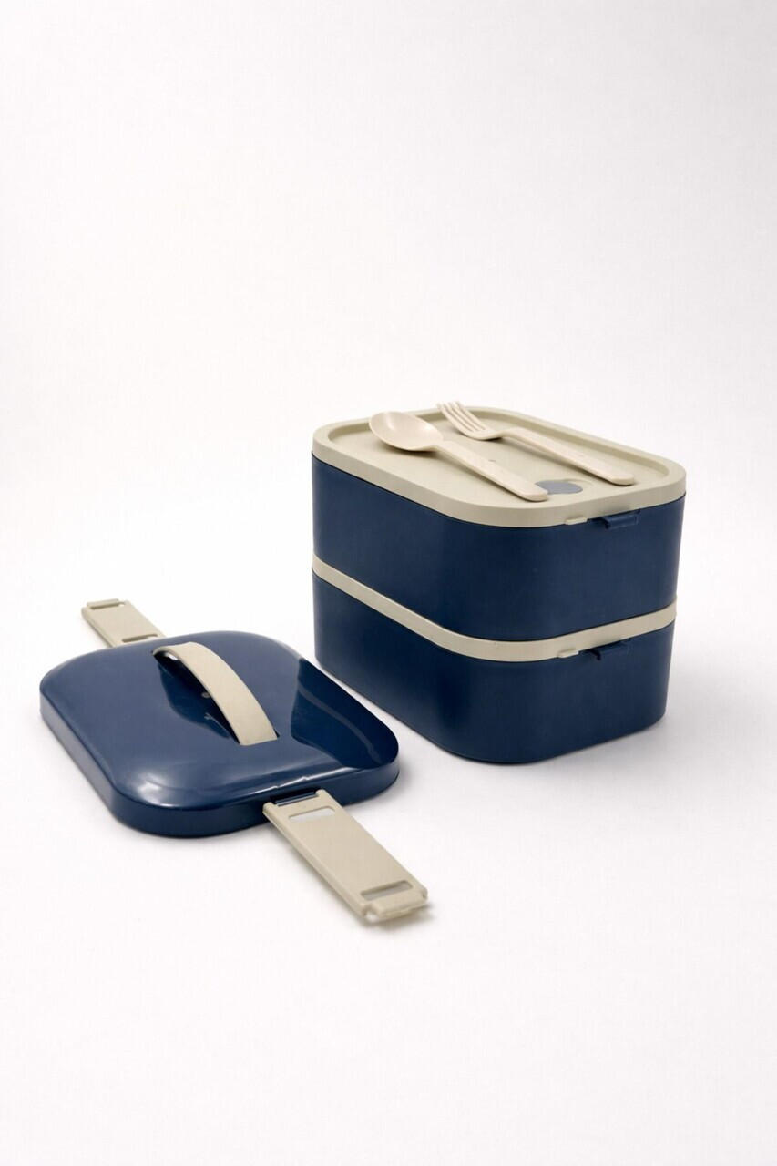 Cutie pentru pranz, Hermia, 721CBL1320, Inox, Izolat in vid, Albastru navy - view 5