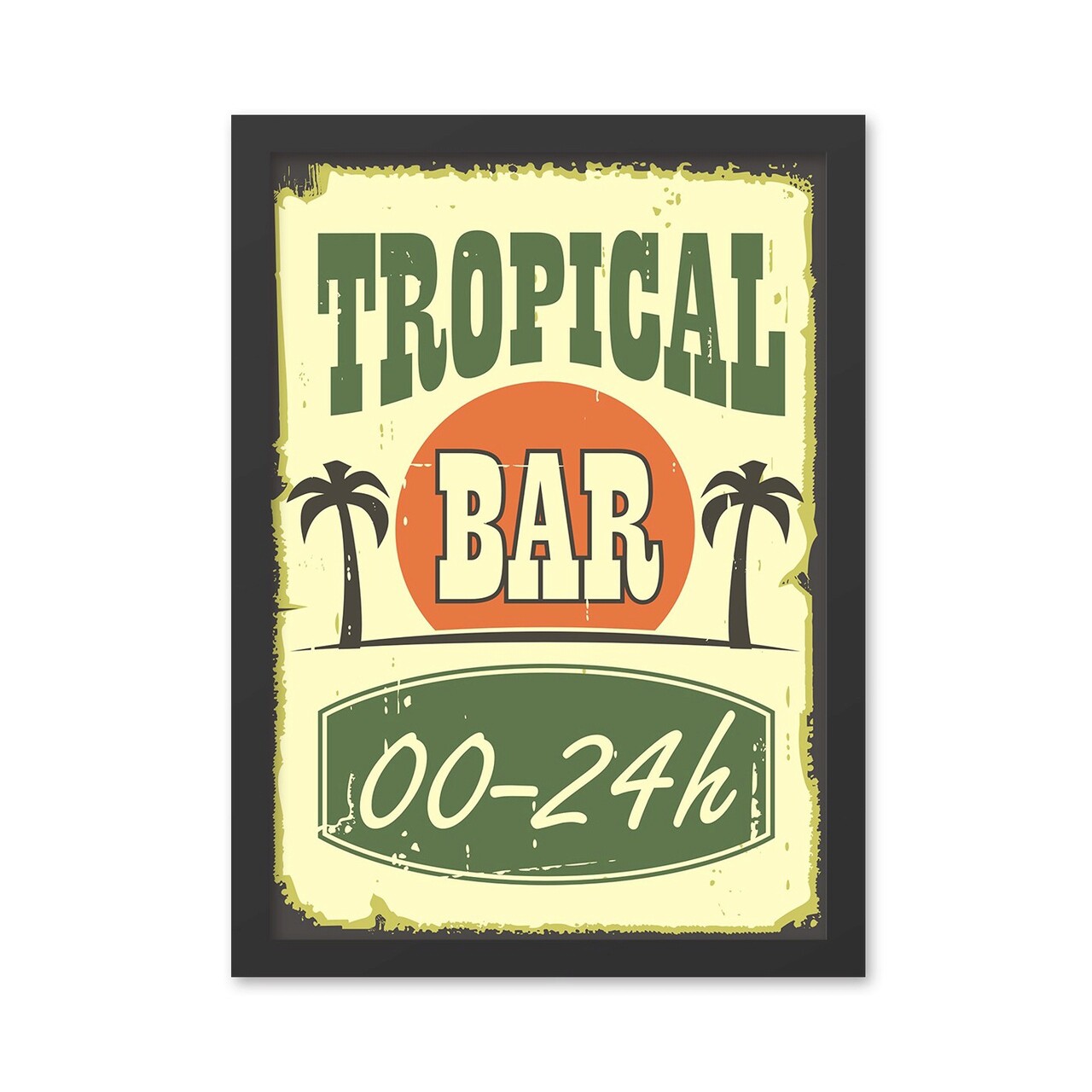 Tablou decorativ, Tropical Bar (35 x 45), Polistiren, Multicolor - view 2