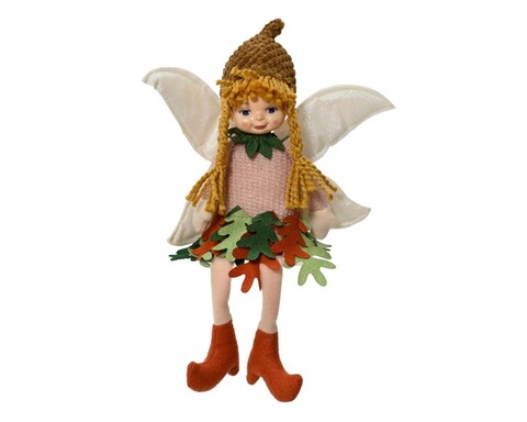Decoratiune Girl Fairy, Decoris, 24x7x41 cm, poliester, multicolor