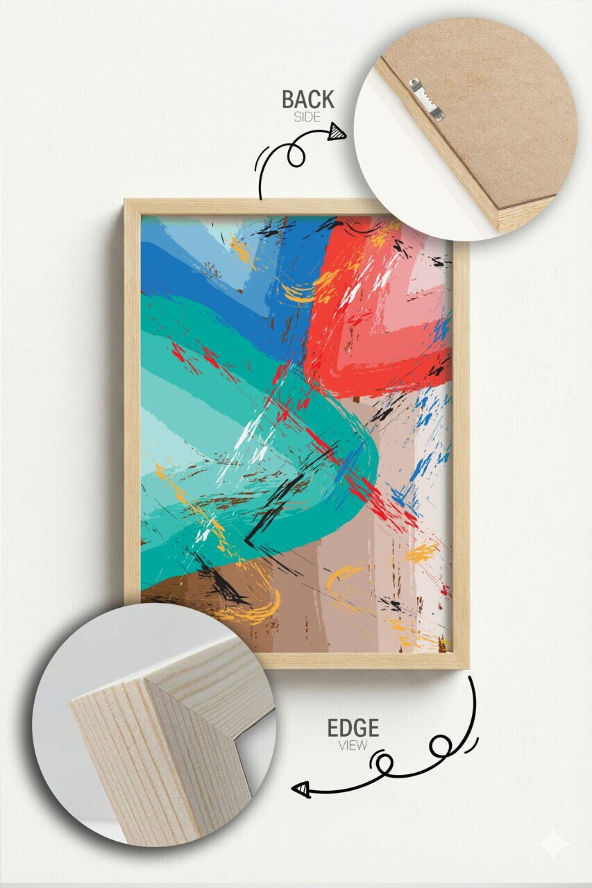 Tablou decorativ, Artnewclahsp45-5070, Lemn masiv, MDF, Multicolor - view 4