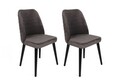 Set scaune 4 piese, Nmobb, Tutku-301 V4, Metal, Antracit / Negru