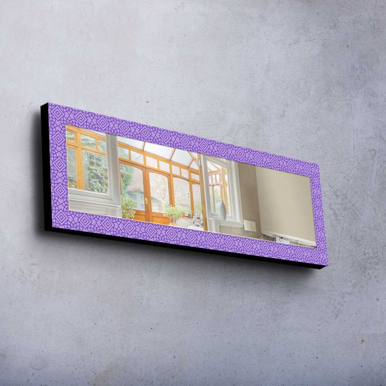 Oglinda decorativa 40120MA-037 Cadru: 100% LEMN DE PIN (Grosime: 27 mm) Multicolor