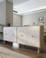 Consola, Olivia, Deren KX180 Bohem, Stejar Safir / Alb