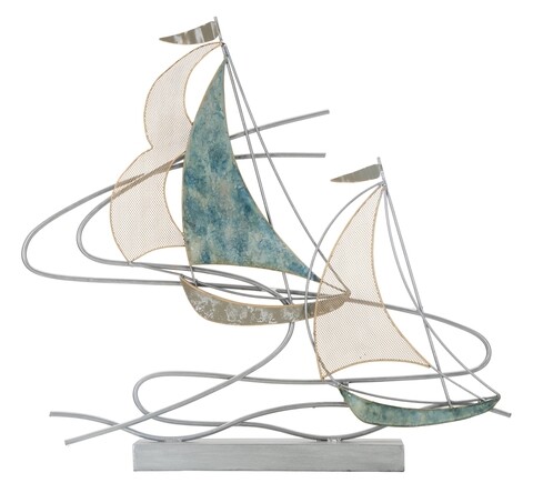 Decoratiune regata, mauro ferretti, 64x8.9x60 cm, fier, multicolor
