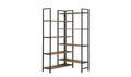 Corp biblioteca, Sapphire, Edra Rafix, 94x177x94 cm, PAL, Pin Atlantic / Negru