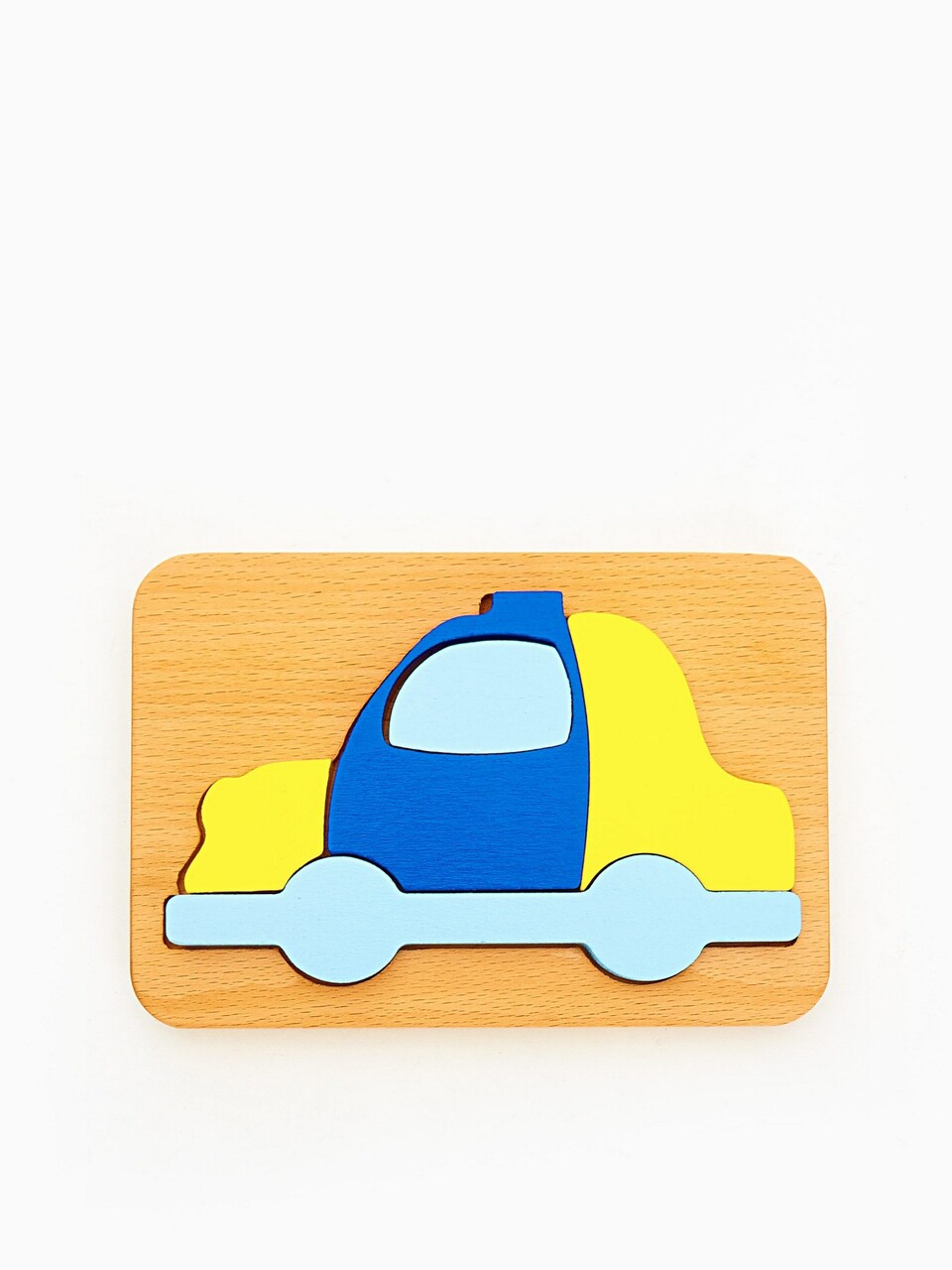 Jucarie pentru landou/carucior, Hanah Home, Police Car, 23x16x3 cm, Albastru/Galben - view 6