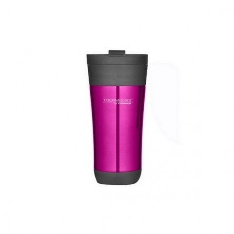 Cana termos, Thermos, 425 ml, inox, roz/gri