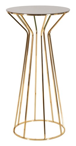 Masuta inalta, Mauro Ferretti, Simple Tall, Ø 50 x 100 cm, fier/sticla, auriu/bronz 100 imagine noua 2022