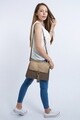 Geanta Beverly Hills Polo Club, 601, piele ecologica, kaki
