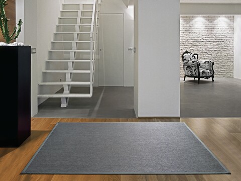 Covor pentru interior - exterior, Prime Grey, 100 x 150 cm, 100% PVC, gri