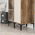 Dulap pentru haine, Hommy Craft, Kumsal PS, 80x47.5x201.4 cm, PAL, Maro/Crem