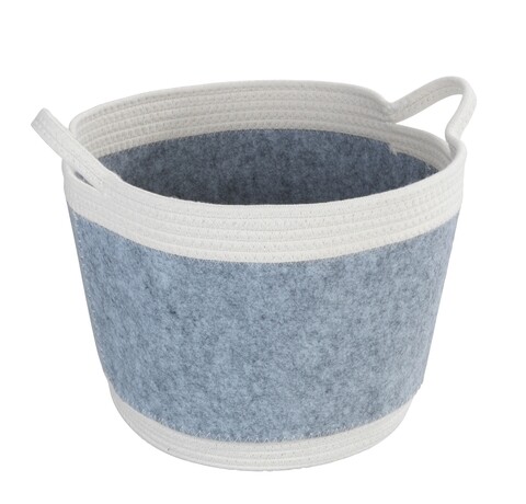 Cos depozitare, wenko, bea light grey l, 35 x 26 x 35 cm, bumbac/poliester, multicolor