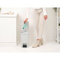 Cos de gunoi cu pedala, Brabantia, StepUp, 16 L, 29.6x22.3x41.1 cm, polipropilena, gri deschis