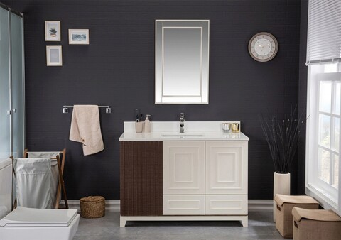 Set mobilier de baie (2 piese), Jussara, Ohio 48, Crem Jussara