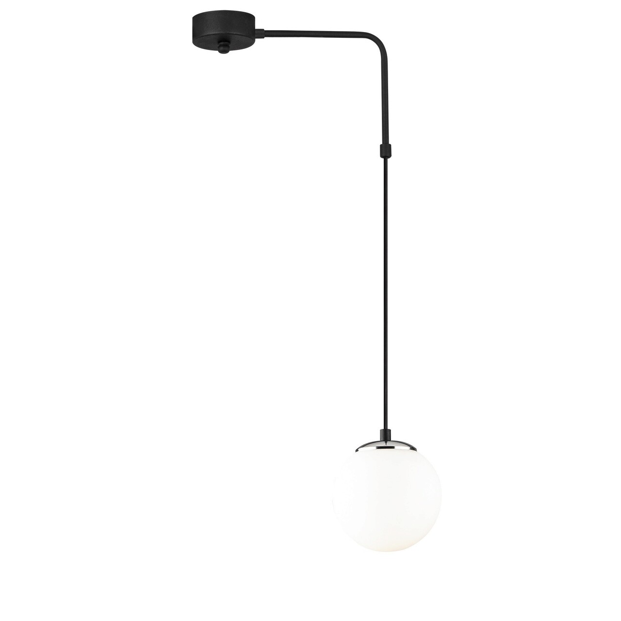 Lustra, Opviq, 892OPV1469, Fier, Alb/Negru - 1 | YEO