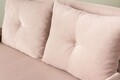 Canapea extensibilă cu 2 locuri, Futon, 859FTN2727, Metal , Bej