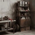 Corp biblioteca, Hanah Home, CPT4750-50, 75x140x40 cm, PLACAJ CARPEN, Maro