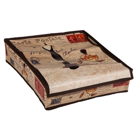 Organizator haine Paris, Creaciones Meng, compartimentat, cu fermoar, 33x30 cm