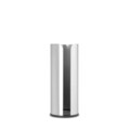 Suport role rezerva hartie igienica, Brabantia, Balance Matt, 13.2x13.2x32.1 cm, otel, argintiu